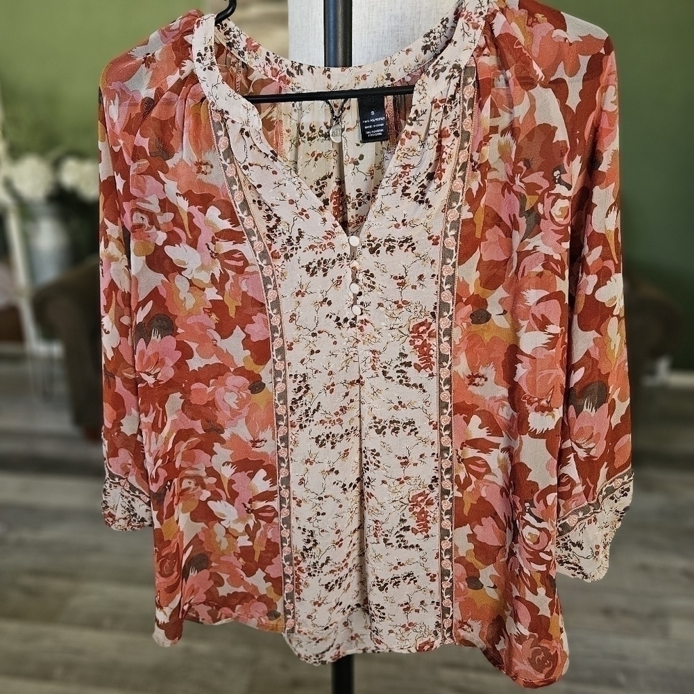 BKE flowy boho top small